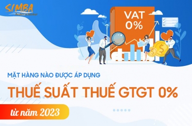 Những mặt hàng nào được áp dụng thuế suất thuế GTGT 0% từ năm 2023