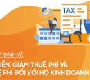 Quy định về miễn, giảm thuế, phí và lệ phí đối với Hộ kinh doanh (cập nhật 2024)